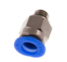 6mm x M 6 Messing/POM Insteekfitting Buitendraad Compact Ontwerp NBR [2 Stuks]