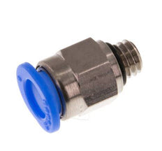 6mm x M 6 Messing/POM Insteekfitting Buitendraad Compact Ontwerp NBR [2 Stuks]