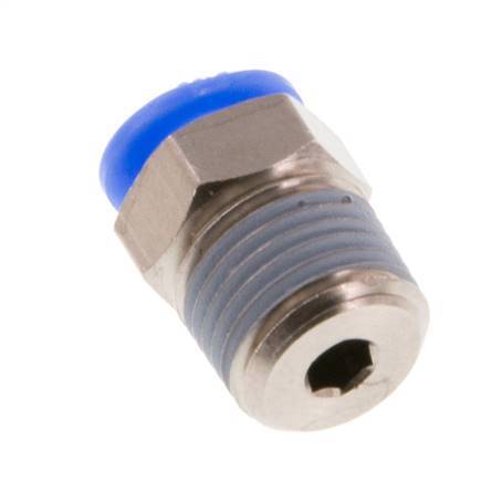4mm x R1/8'' Messing/POM Insteekfitting buitendraad Compact Ontwerp NBR [5 Stuks]