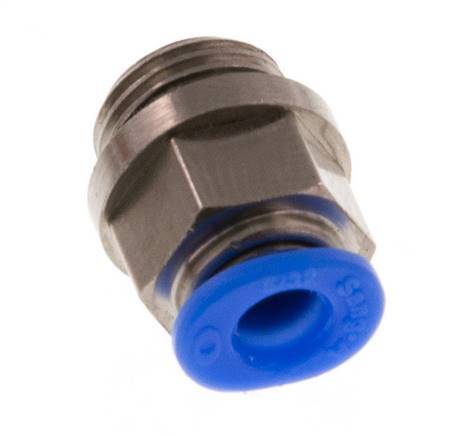 4mm x G1/8'' Messing/POM Insteekfitting buitendraad Compact Ontwerp NBR [5 Stuks]