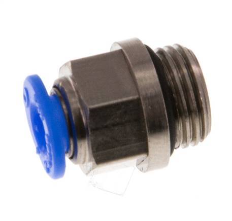 4mm x G1/8'' Messing/POM Insteekfitting buitendraad Compact Ontwerp NBR [5 Stuks]