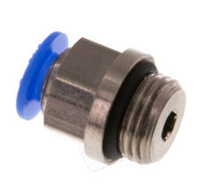4mm x G1/8'' Messing/POM Insteekfitting buitendraad Compact Ontwerp NBR [5 Stuks]