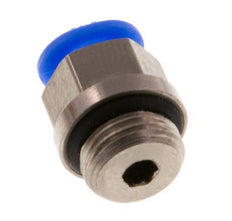 4mm x G1/8'' Messing/POM Insteekfitting buitendraad Compact Ontwerp NBR [5 Stuks]