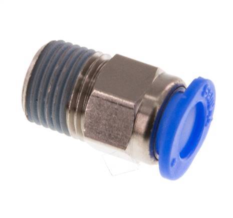 6mm x R1/8'' Messing/POM Insteekfitting buitendraad Compact Ontwerp NBR [5 Stuks]