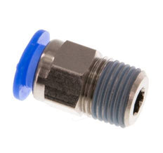 6mm x R1/8'' Messing/POM Insteekfitting buitendraad Compact Ontwerp NBR [5 Stuks]