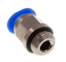 6mm x G1/8'' Messing/POM Insteekfitting buitendraad Compact Ontwerp NBR [5 Stuks]