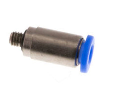 3mm x M 3 Staal/POM Insteekfitting Buitendraad Binnenzeskant Compact Ontwerp NBR [2 Stuks]