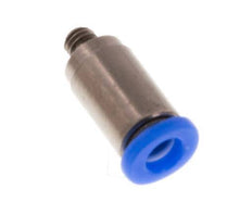 3mm x M 3 Staal/POM Insteekfitting Buitendraad Binnenzeskant Compact Ontwerp NBR [2 Stuks]