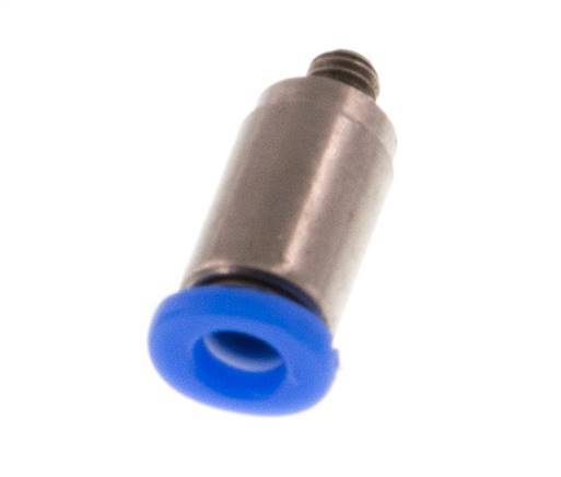 3mm x M 3 Staal/POM Insteekfitting Buitendraad Binnenzeskant Compact Ontwerp NBR [2 Stuks]