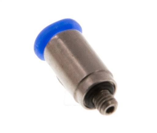 3mm x M 3 Staal/POM Insteekfitting Buitendraad Binnenzeskant Compact Ontwerp NBR [2 Stuks]