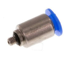 4mm x M 3 Staal/POM Insteekfitting Buitendraad Binnenzeskant Compact Ontwerp NBR [2 Stuks]