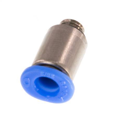 4mm x M 5 Messing/POM Insteekfitting buitendraad Binnenzeskant Compact Ontwerp NBR [5 Stuks]