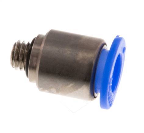 6mm x M 5 Messing/POM Insteekfitting buitendraad Binnenzeskant Compact Ontwerp NBR [5 Stuks]