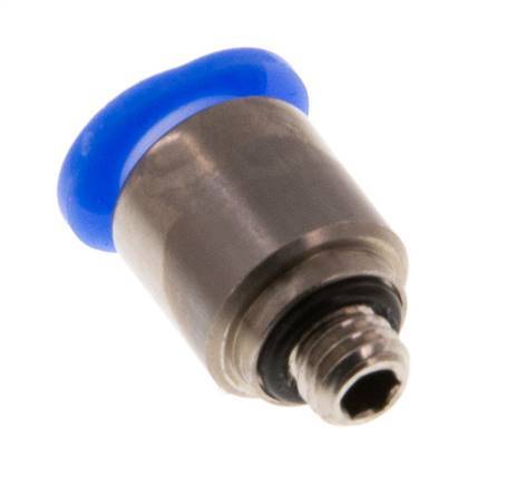 6mm x M 5 Messing/POM Insteekfitting buitendraad Binnenzeskant Compact Ontwerp NBR [5 Stuks]