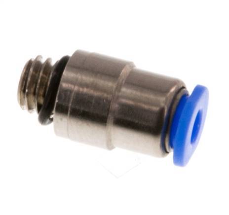 3mm x M 6 Messing/POM Insteekfitting Buitendraad Binnenzeskant Compact Ontwerp NBR [2 Stuks]