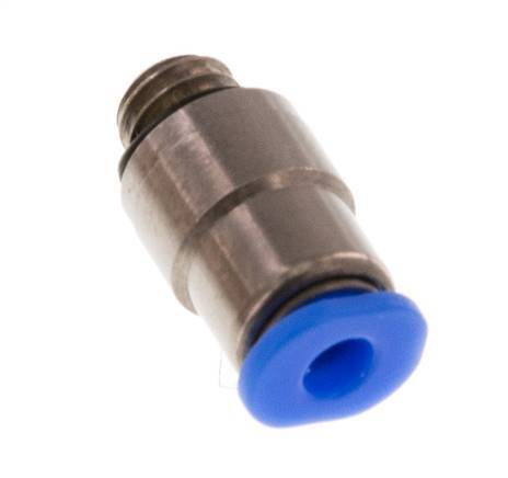 3mm x M 6 Messing/POM Insteekfitting Buitendraad Binnenzeskant Compact Ontwerp NBR [2 Stuks]