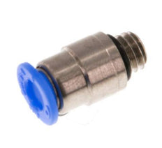 4mm x M 6 Messing/POM Insteekfitting Buitendraad Binnenzeskant Compact Ontwerp NBR [2 Stuks]