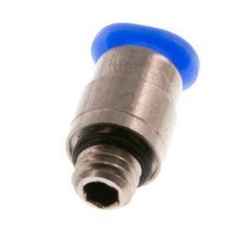4mm x M 6 Messing/POM Insteekfitting Buitendraad Binnenzeskant Compact Ontwerp NBR [2 Stuks]