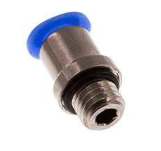 4mm x M 7 Messing/POM Insteekfitting buitendraad Binnenzeskant Compact Ontwerp NBR [5 Stuks]