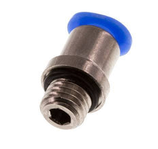 4mm x M 7 Messing/POM Insteekfitting buitendraad Binnenzeskant Compact Ontwerp NBR [5 Stuks]