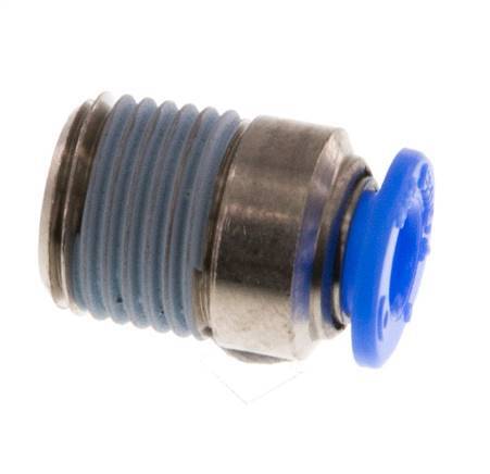 4mm x R1/8'' Messing/POM Insteekfitting buitendraad Binnenzeskant Compact Ontwerp NBR [5 Stuks]