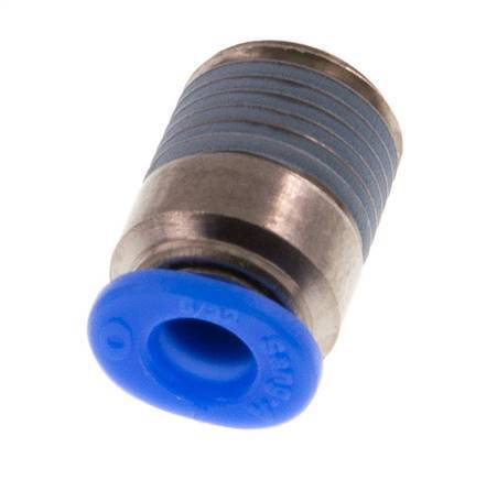 4mm x R1/8'' Messing/POM Insteekfitting buitendraad Binnenzeskant Compact Ontwerp NBR [5 Stuks]