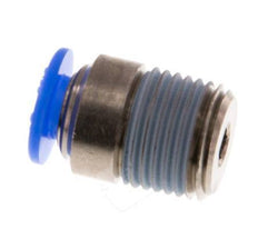 4mm x R1/8'' Messing/POM Insteekfitting buitendraad Binnenzeskant Compact Ontwerp NBR [5 Stuks]