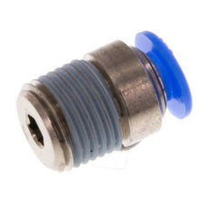 4mm x R1/8'' Messing/POM Insteekfitting buitendraad Binnenzeskant Compact Ontwerp NBR [5 Stuks]