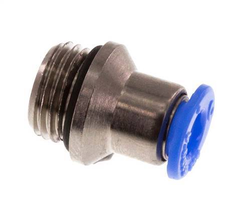 4mm x G1/8'' Messing/POM Insteekfitting buitendraad Binnenzeskant Compact Ontwerp NBR [5 Stuks]