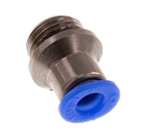 4mm x G1/8'' Push-in Fitting with Male Threads Brass/POM NBR Inner Hexagon Compact Design [5 Pieces]