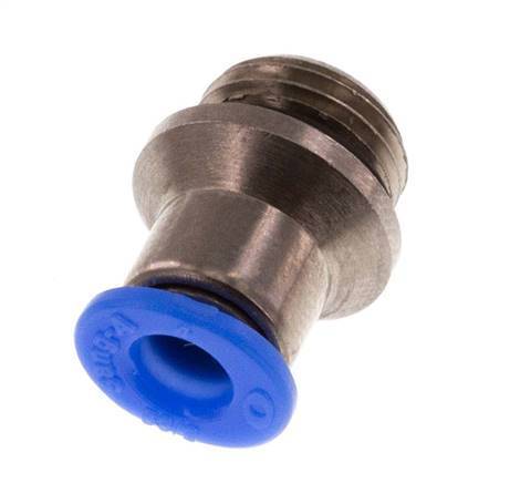 4mm x G1/8'' Messing/POM Insteekfitting buitendraad Binnenzeskant Compact Ontwerp NBR [5 Stuks]