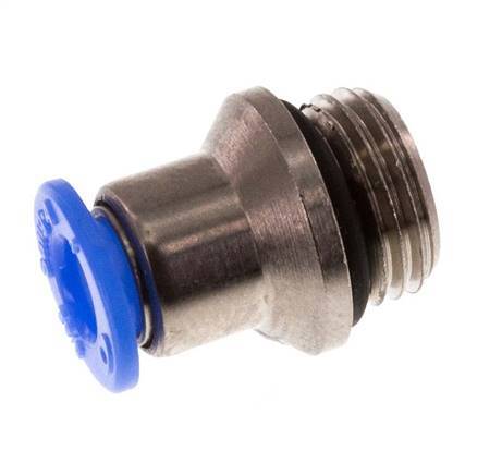 4mm x G1/8'' Messing/POM Insteekfitting buitendraad Binnenzeskant Compact Ontwerp NBR [5 Stuks]