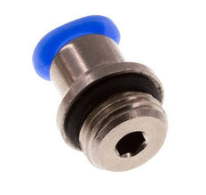 4mm x G1/8'' Messing/POM Insteekfitting buitendraad Binnenzeskant Compact Ontwerp NBR [5 Stuks]