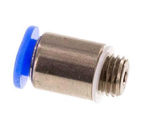 3mm x M 6 x 0.75 Messing/POM Insteekfitting buitendraad Binnenzeskant Compact Ontwerp NBR [5 Stuks]