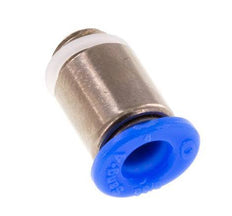 4mm x M 6 x 0.75 Push-in Fitting with Male Threads Brass/POM NBR Inner Hexagon Compact Design [5 Pieces]