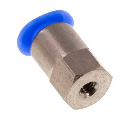 4mm x M 3 Staal/POM Insteekfitting Binnendraad Compact Ontwerp NBR [2 Stuks]