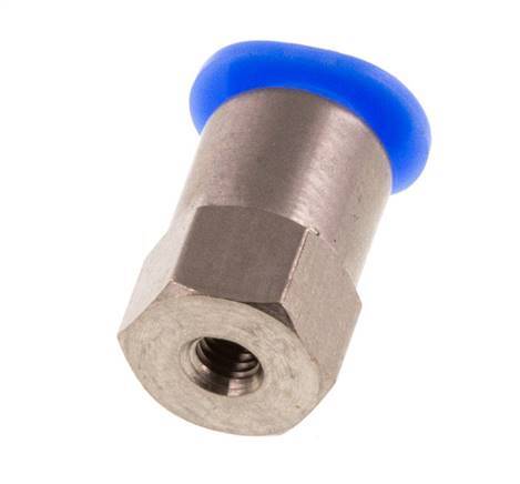 4mm x M 3 Staal/POM Insteekfitting Binnendraad Compact Ontwerp NBR [2 Stuks]