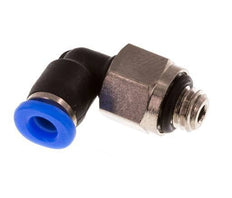 3mm x M 5 90 graden L-verbinding Messing/PBT Insteekfitting Buitendraad Kort Draaibaar Compact Ontwerp NBR [2 Stuks]