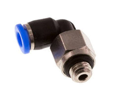 3mm x M 5 90 graden L-verbinding Messing/PBT Insteekfitting Buitendraad Kort Draaibaar Compact Ontwerp NBR [2 Stuks]