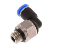 3mm x M 6 90 graden L-verbinding Messing/PBT Insteekfitting Buitendraad Kort Draaibaar Compact Ontwerp NBR [2 Stuks]