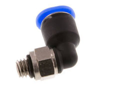 6mm x M 6 90 graden L-verbinding Messing/PBT Insteekfitting Buitendraad Kort Draaibaar Compact Ontwerp NBR [2 Stuks]