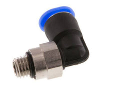 6mm x M 7 90 graden L-verbinding Messing/PBT Insteekfitting Buitendraad Kort Draaibaar Compact Ontwerp NBR [2 Stuks]