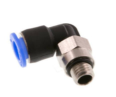 6mm x M 7 90 graden L-verbinding Messing/PBT Insteekfitting Buitendraad Kort Draaibaar Compact Ontwerp NBR [2 Stuks]