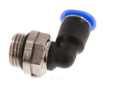 4mm x G1/8'' 90deg Elbow Push-in Fitting with Male Threads Brass/PBT NBR Short Sleeve Rotatable Compact Design [2 Pieces]