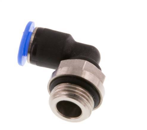 4mm x G1/8'' 90 graden L-verbinding Messing/PBT Insteekfitting Buitendraad Kort Draaibaar Compact Ontwerp NBR [2 Stuks]