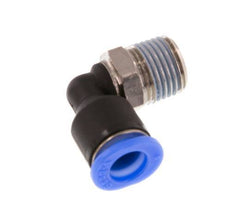 6mm x R1/8'' 90 graden L-verbinding Messing/PBT Insteekfitting Buitendraad Kort Draaibaar Compact Ontwerp NBR [2 Stuks]