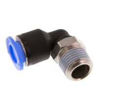 6mm x R1/8'' 90 graden L-verbinding Messing/PBT Insteekfitting Buitendraad Kort Draaibaar Compact Ontwerp NBR [2 Stuks]