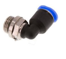 6mm x G1/8'' 90 graden L-verbinding Messing/PBT Insteekfitting Buitendraad Kort Draaibaar Compact Ontwerp NBR [2 Stuks]