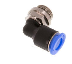 6mm x G1/8'' 90 graden L-verbinding Messing/PBT Insteekfitting Buitendraad Kort Draaibaar Compact Ontwerp NBR [2 Stuks]
