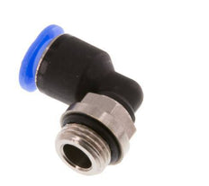 6mm x G1/8'' 90 graden L-verbinding Messing/PBT Insteekfitting Buitendraad Kort Draaibaar Compact Ontwerp NBR [2 Stuks]